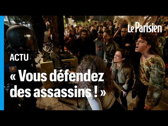 ⁣À Valence, des heurts lors de la manifestation massive contre la gestion politique des inondations