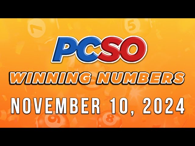 ⁣P111M Jackpot Ultra Lotto 6/58, 2D, 3D, and Superlotto 6/49 | November 10, 2024