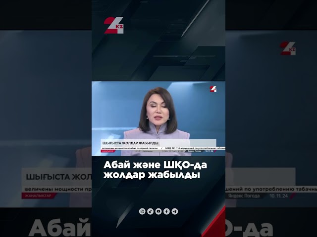 ⁣Абай мен Шығыс Қазақстан облыстарында  қарлы боранға байланысты жолдар уақытша жабылды