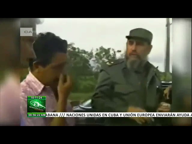 ⁣Cuba recuerda la presencia activa de Fidel ante eventualidades de la naturaleza