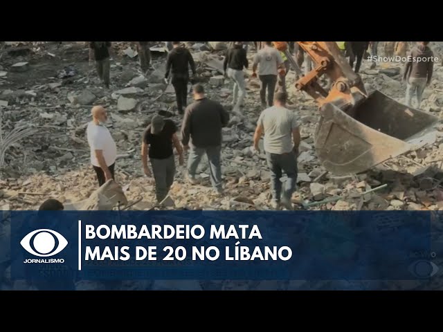 ⁣Bombardeio israelense deixa 23 mortos no Líbano