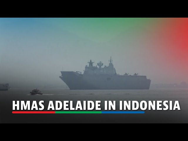 ⁣Australian warship docks in Indonesian port for joint military exercises | ABS-CBN News