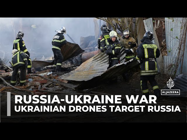 ⁣Russia and Ukraine trade biggest drone attacks of conflict