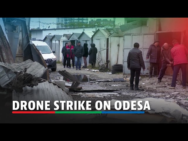 ⁣Aftermath of Russian drone attack on Ukraine's Odesa | ABS-CBN News