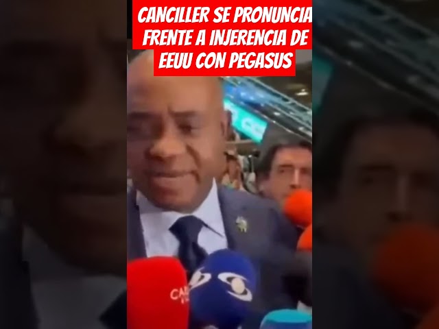 ⁣CANCILLER SE PRONUNCIA FRENTE A INjERENCIA DE EEUU CON PEGASUS