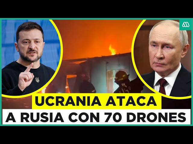 ⁣"Fue aterrador": Ucrania ataca con 70 drones a Moscú y provoca incendios en casas