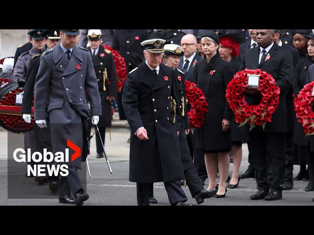 ⁣King Charles leads Remembrance Day ceremony to honour British war dead