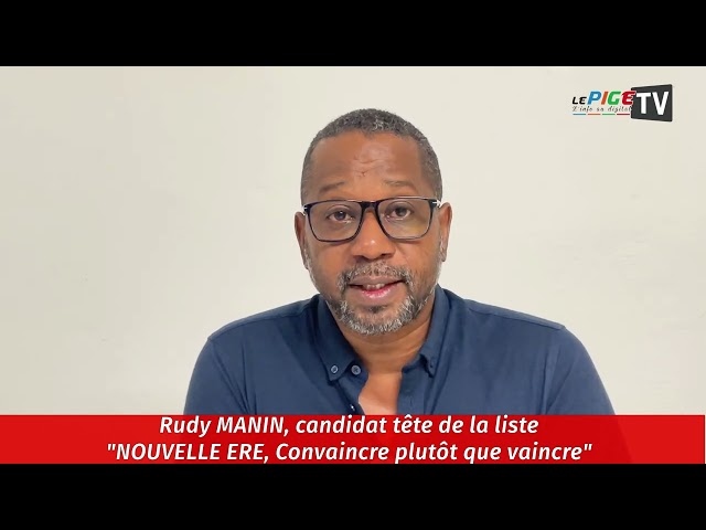 ⁣Rudy MANIN, candidat tête de la liste "NOUVELLE ERE, Convaincre plutôt que vaincre"