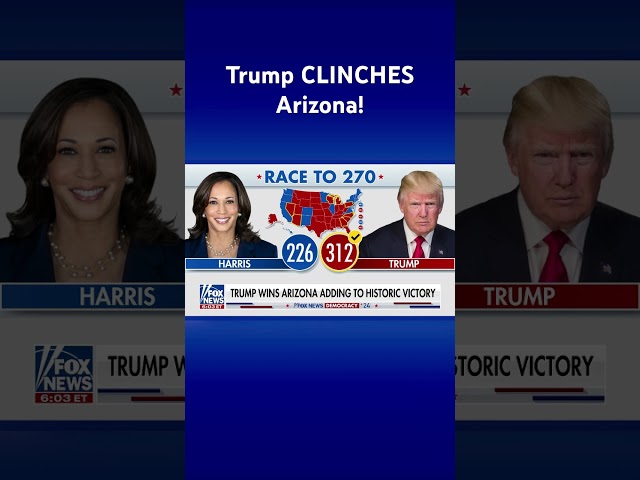 ⁣Trump SWEEPS all swing states after clinching Arizona #shorts