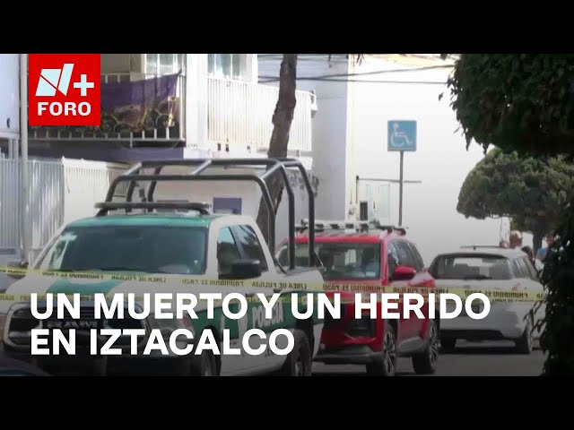 ⁣Balacera en Iztacalco: Un muerto, un herido y un detenido en Gabriel Ramos Millán. - Las Noticias