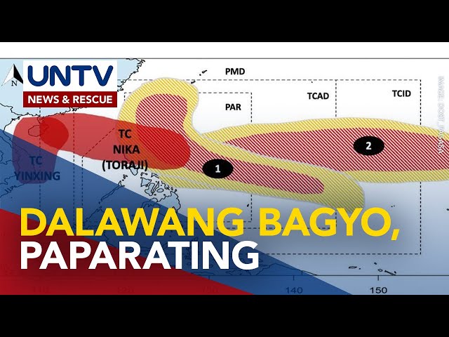 ⁣2 bagyo, posibleng pumasok sa PAR ngayong linggo - PAGASA