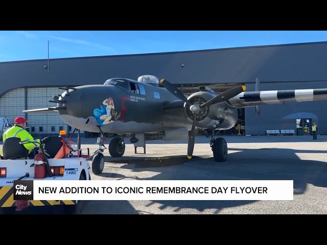 ⁣B-25 Bomber to join Lancaster for Remembrance Day flight