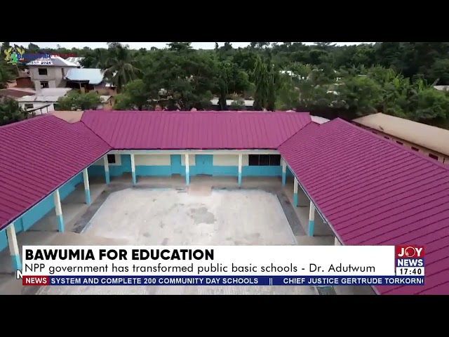 ⁣Eighteen schools will be commissioned daily, starting two weeks from now - Dr. Adutwum.