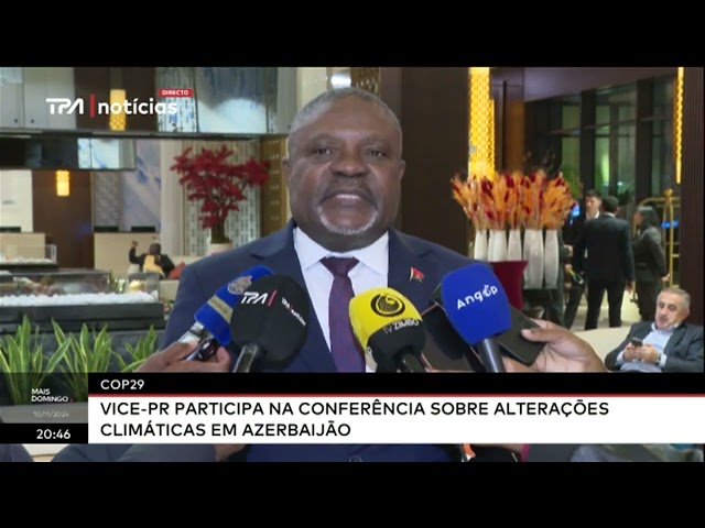 ⁣COP 29 - Vice Presidente participa na conferência sobre alterações climáticas em Azerbaijão