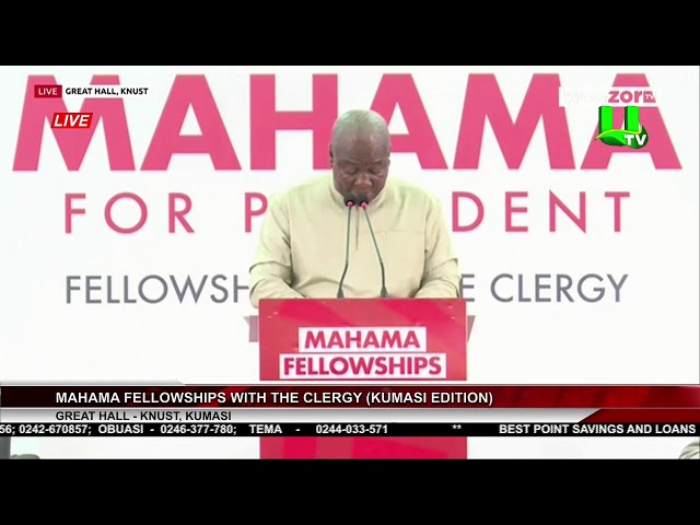 ⁣JOHN MAHAMA FELLOWSHIPS WITH THE CLERGY 11/11/24