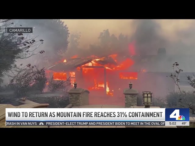 ⁣Firefighters make good progress on Mountain Fire