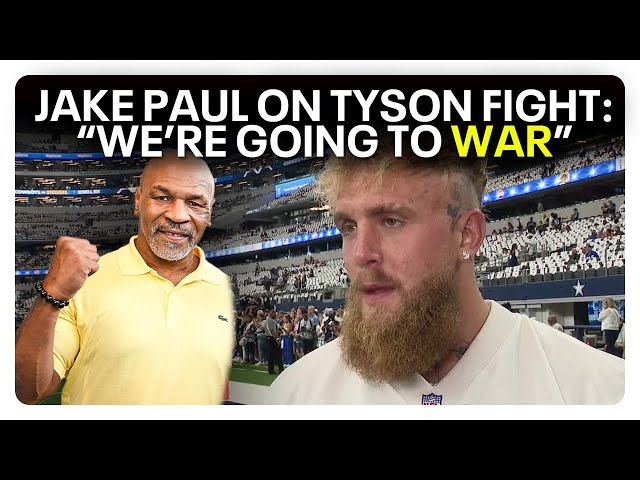 ⁣Jake Paul on Mike Tyson fight: 'We're going to war'