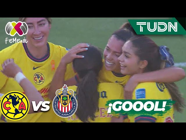 ⁣¡Gol del América! Priscila mete remate | América 1-0 Chivas | Liga Mx Femenil AP2024-4tos | TUDN