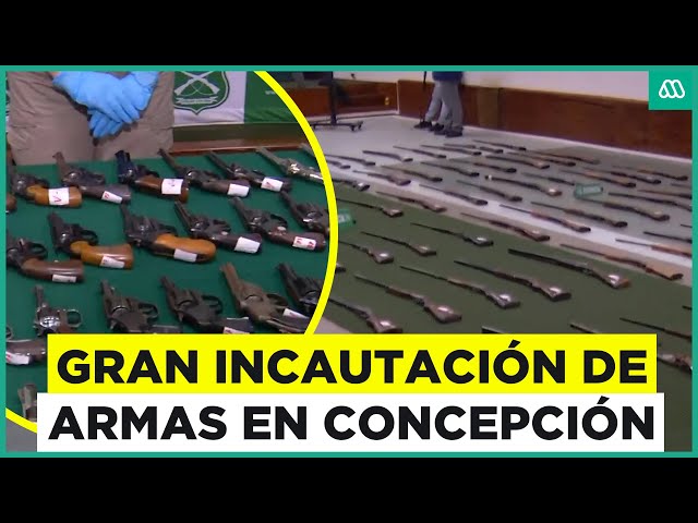 ⁣Gran incautación de armas en Concepción: Así fue la masiva fiscalización