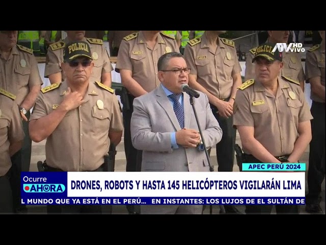 ⁣APEC 2024: drones, robots y hasta 145 helicópteros vigilarán Lima