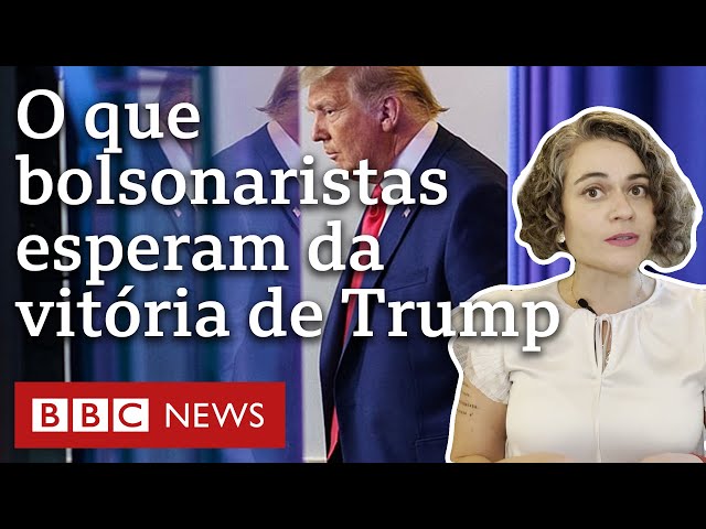 ⁣Trump: bolsonaristas falam em impulsionar 'internacional de direita' com vitória do republ