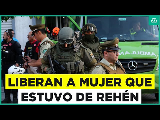 ⁣Después de 6 horas liberan a mujer que estuvo como rehén en Las Condes