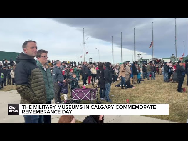 ⁣Calgary's Military Museums commemorate Remembrance Day