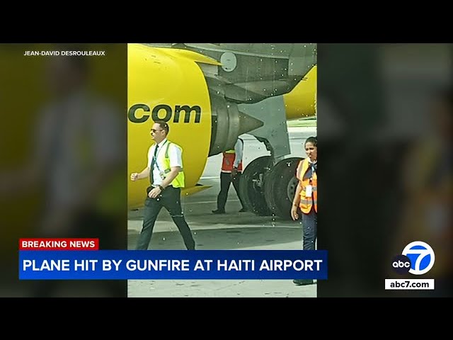 ⁣Spirit Airlines flight shot while landing in Haiti