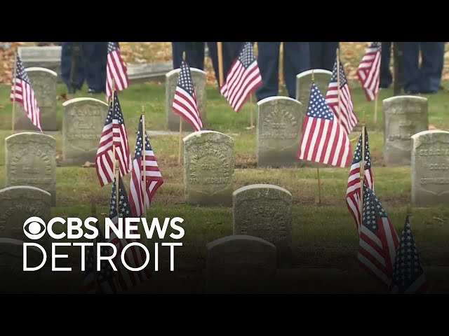 ⁣Detroit Historic Civil War Society honoring veterans