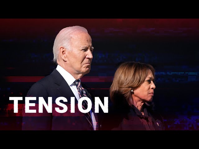 ⁣Palpable tension between Biden and Harris during first appearance since brutal election wipeout