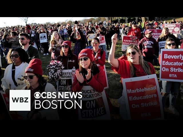 ⁣Teacher strike closes schools in 3 Massachusetts communities