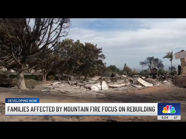 ⁣Families begin rebuilding in aftermath of Ventura County Mountain Fire