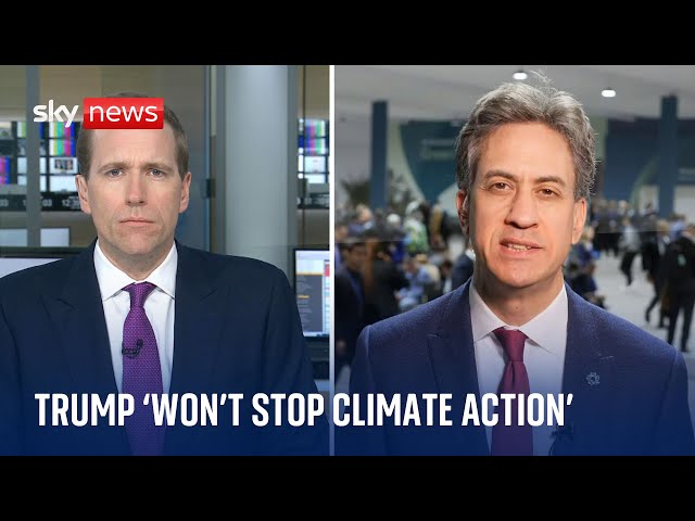 ⁣World leaders 'pressing on' with climate action | COP29 climate summit