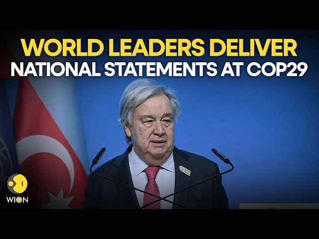 ⁣COP29: World Leaders Deliver National Statements At Climate Summit | World News | WION LIVE