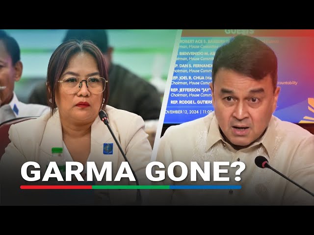 ⁣Has Garma left PH? 'We have no idea,' quad comm chair says