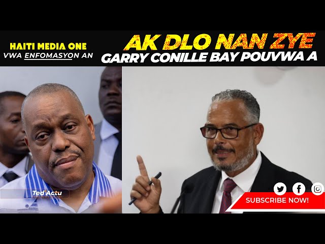 ⁣Alix Didier enstale kom nouvo PM, Garry Conille Kriye, Viv Ansanm Tire Sou Yon Avyon