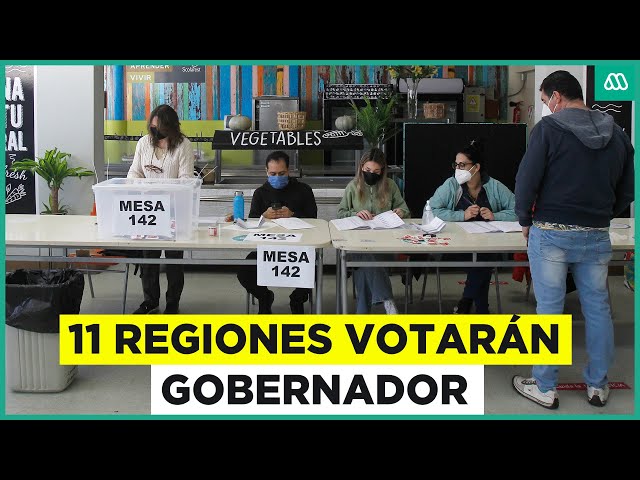 ⁣Elecciones: 11 regiones deberán votar gobernadores