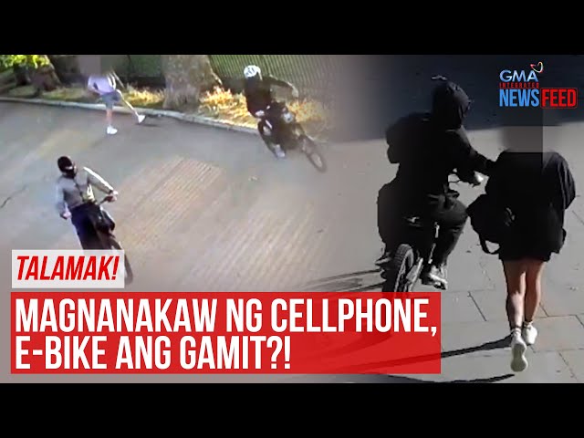 ⁣TALAMAK! Magnanakaw ng cellphone, e-bike ang gamit?! | GMA Integrated Newsfeed