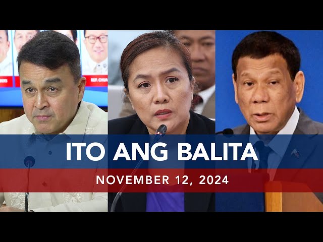 ⁣UNTV: Ito Ang Balita | November 12, 2024