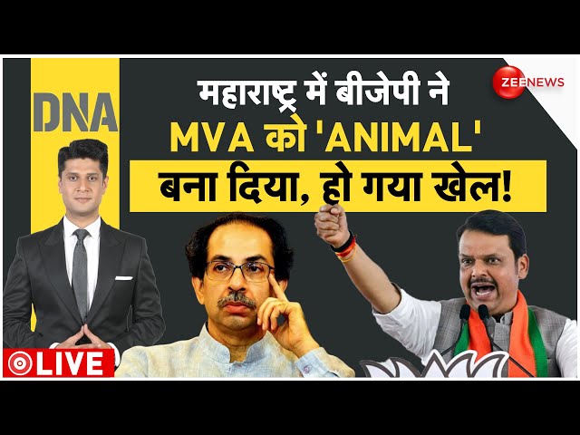 ⁣DNA LIVE : महाराष्ट्र में बीजेपी ने MVA को ऐसे बना दिया 'ANIMAL', हो गया तगड़ा खेल! Mahara