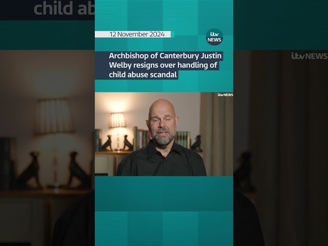 ⁣Archbishop of Canterbury resigns 'in sorrow with all victims' of church abuse case #itvnew