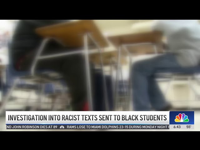 ⁣Investigation into racist texts sent to Black students