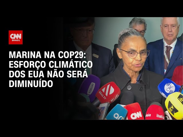 ⁣Marina na COP29: Esforço climático dos EUA não será diminuído | LIVE CNN