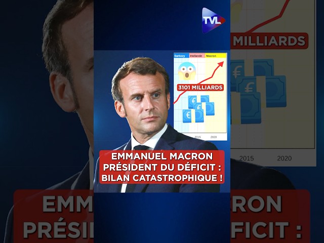 ⁣Emmanuel Macron, le président du déficit ! Son bilan est catastrophique !!!  #macron