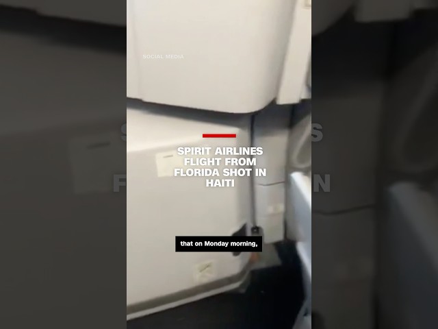 ⁣Spirit plane struck by gunfire midair