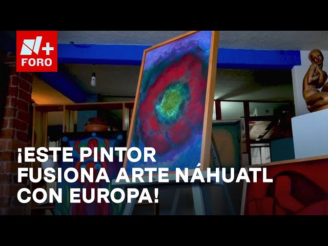 ⁣José Ortiz Rivera: El pintor náhuatl que fusiona sonidos, colores y escultura europea - Las Noticias