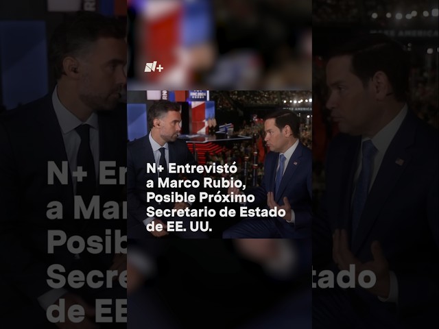 ⁣N+ Entrevista a Marco Rubio, próximo secretario de Estado de Trump #nmas #shorts