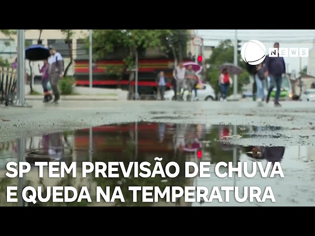 ⁣São Paulo tem previsão de chuva e queda na temperatura