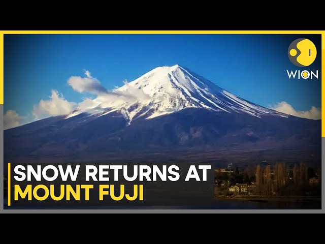 ⁣Japan: Snow Returns at Mount Fuji After a Month | Latest English News | WION