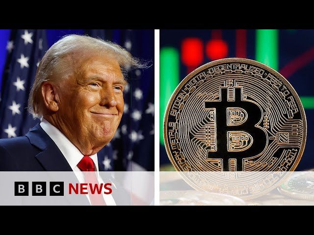 ⁣Bitcoin trades at record high following Trump US election win | BBC News